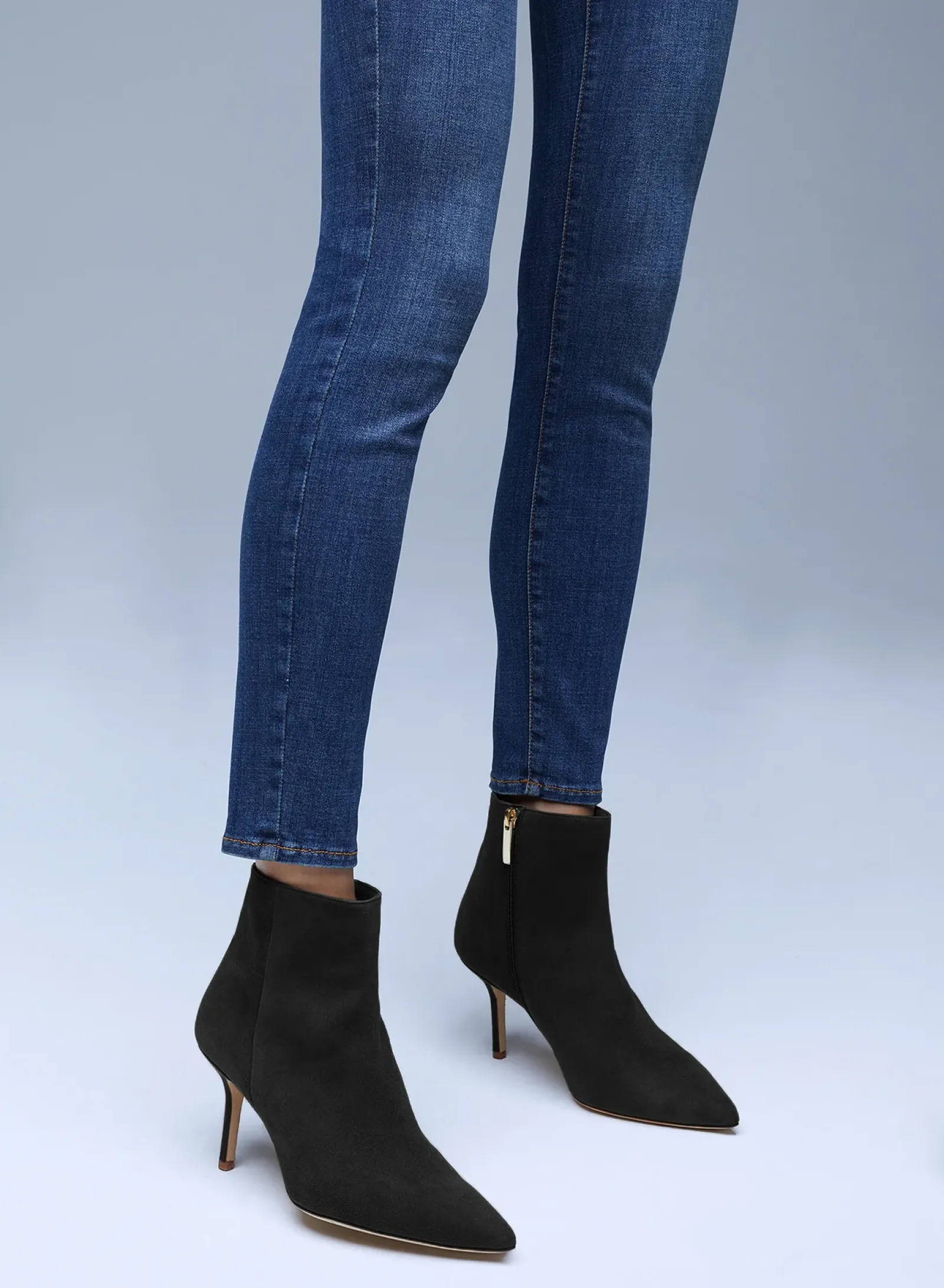 L'AGENCE Boots & Booties|All Things Black|Aimee Bootie Black Suede