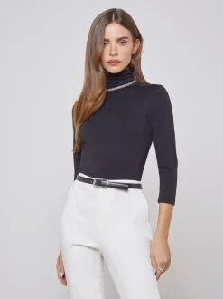 L'AGENCE All Things Black|Essentials|Aja Top Black