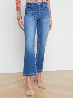 L'AGENCE Flare & Bootcut|Aged Denim|Ali Skinny Flare Jean Maywood