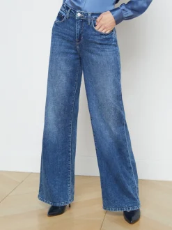 L'AGENCE Back in Stock|Resort Collection|Alicent Wide-Leg Jean Wilcox