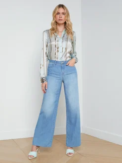 L'AGENCE Wide & Relaxed|Spring Collection|Alicent Wide-Leg Jean Havana