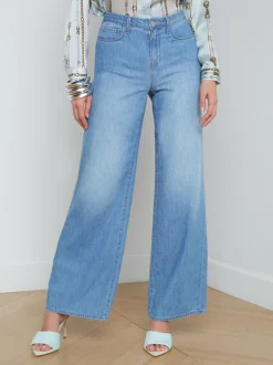 L'AGENCE Wide & Relaxed|Spring Collection|Alicent Wide-Leg Jean Havana