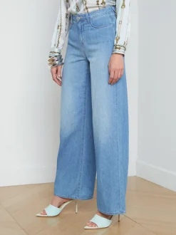 L'AGENCE Wide & Relaxed|Spring Collection|Alicent Wide-Leg Jean Havana