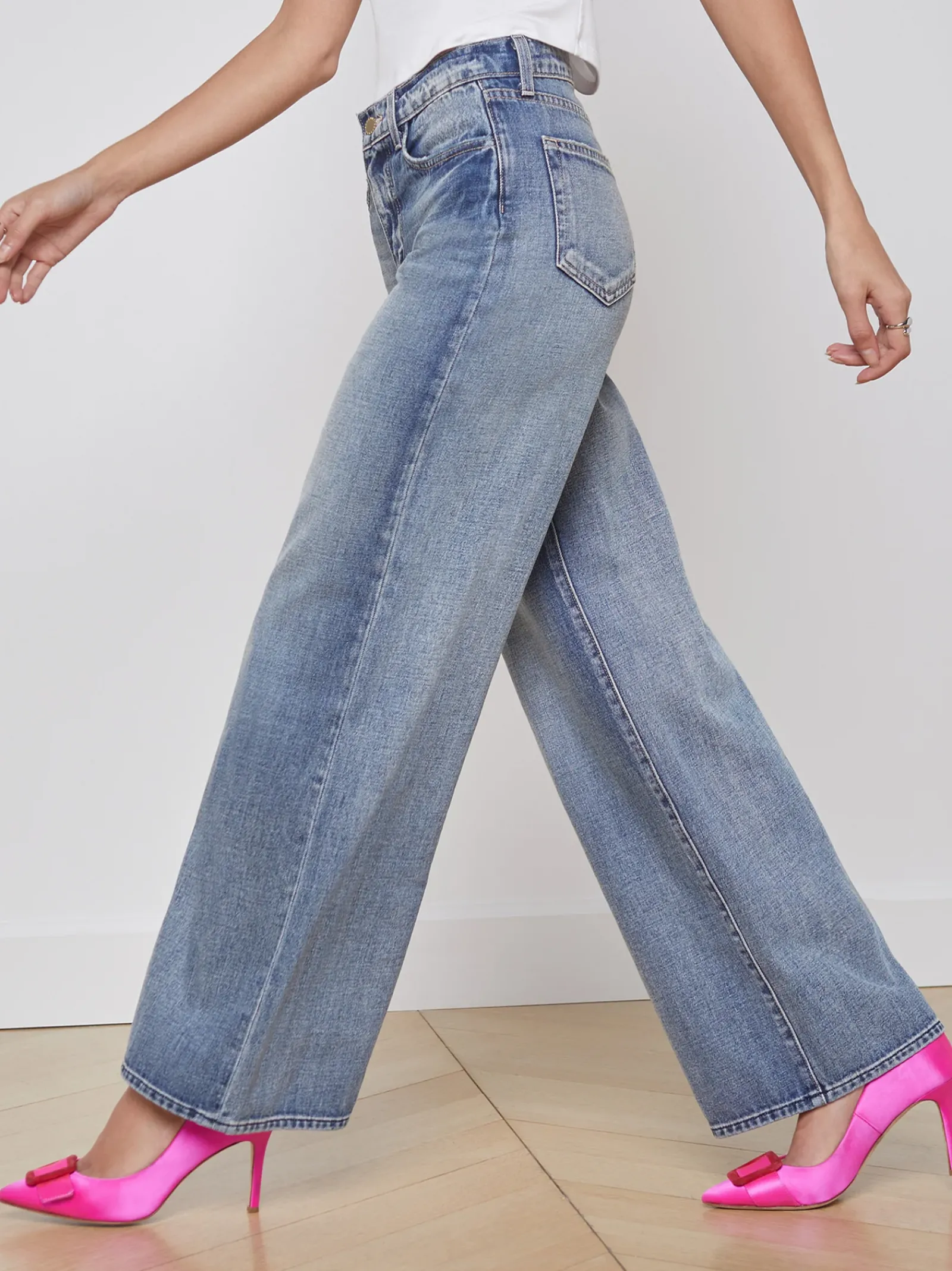 L'AGENCE Wide & Relaxed|Alicent Wide-Leg Jean Granada