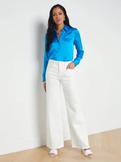 L'AGENCE Nouveau Whites|Back in Stock|Alicent Wide-Leg Jean Blanc