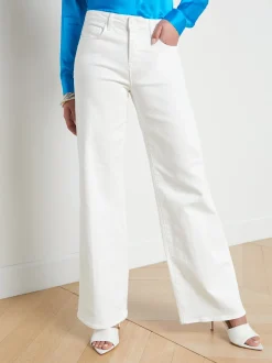L'AGENCE Nouveau Whites|Back in Stock|Alicent Wide-Leg Jean Blanc