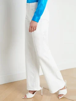 L'AGENCE Nouveau Whites|Back in Stock|Alicent Wide-Leg Jean Blanc