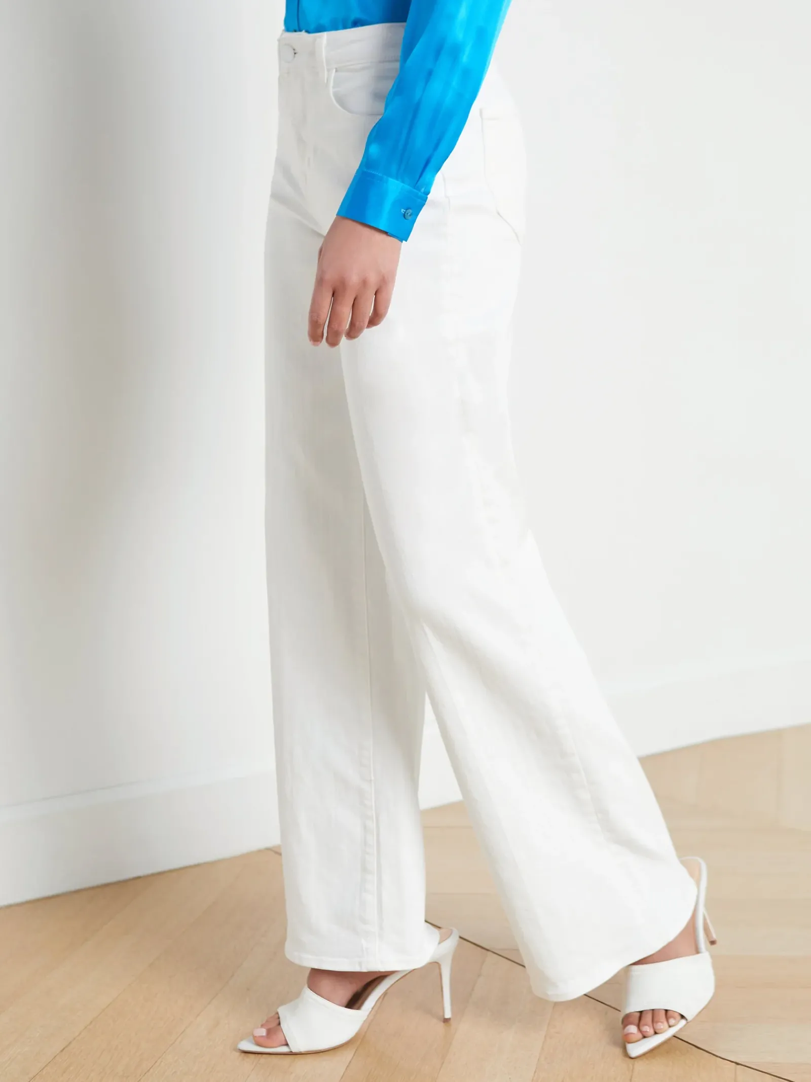 L'AGENCE Nouveau Whites|Back in Stock|Alicent Wide-Leg Jean Blanc