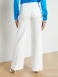 L'AGENCE Nouveau Whites|Back in Stock|Alicent Wide-Leg Jean Blanc
