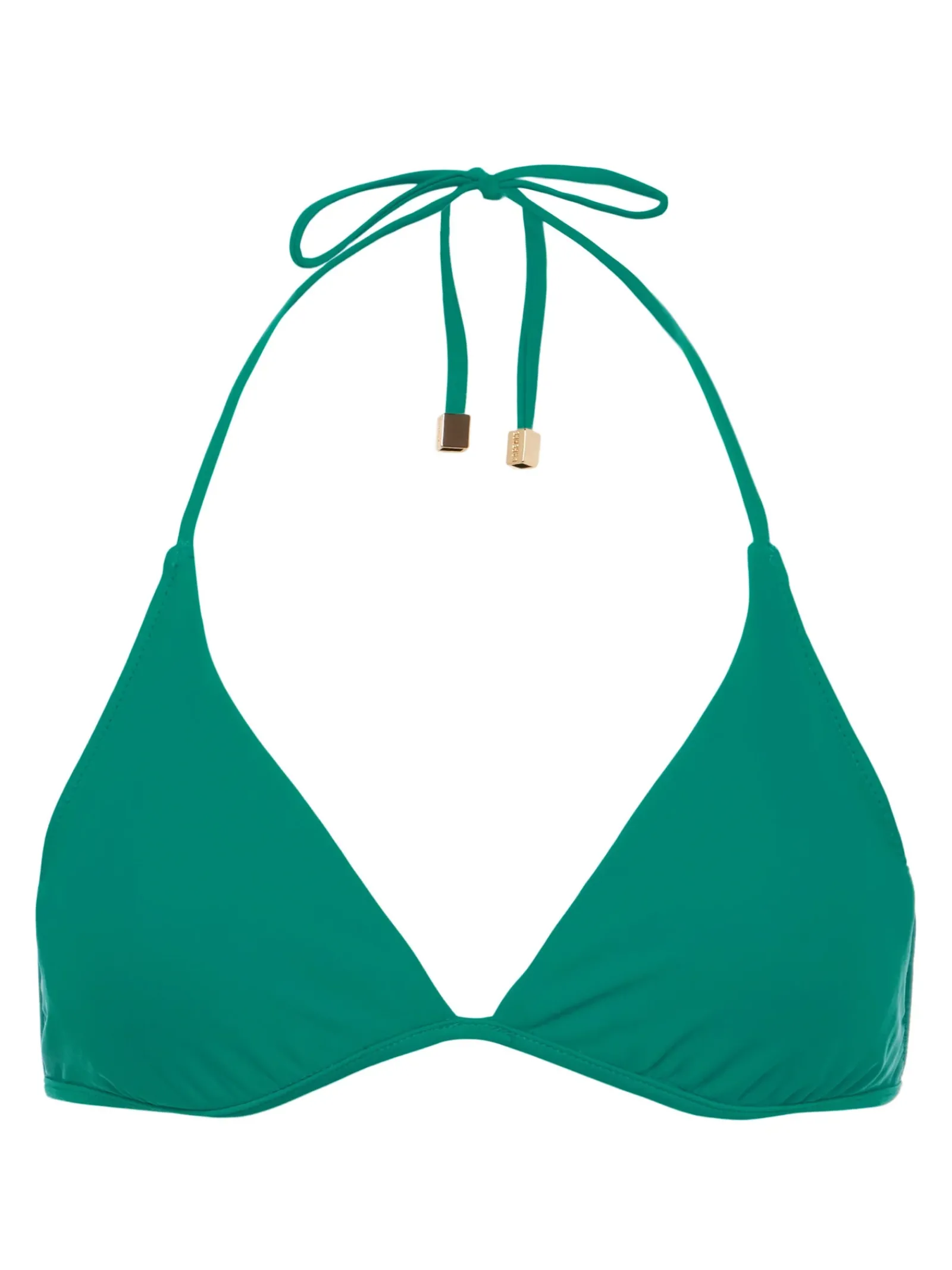 L'AGENCE Spring Collection|Swimwear|Annabelle Triangle Bikini Top Emerald