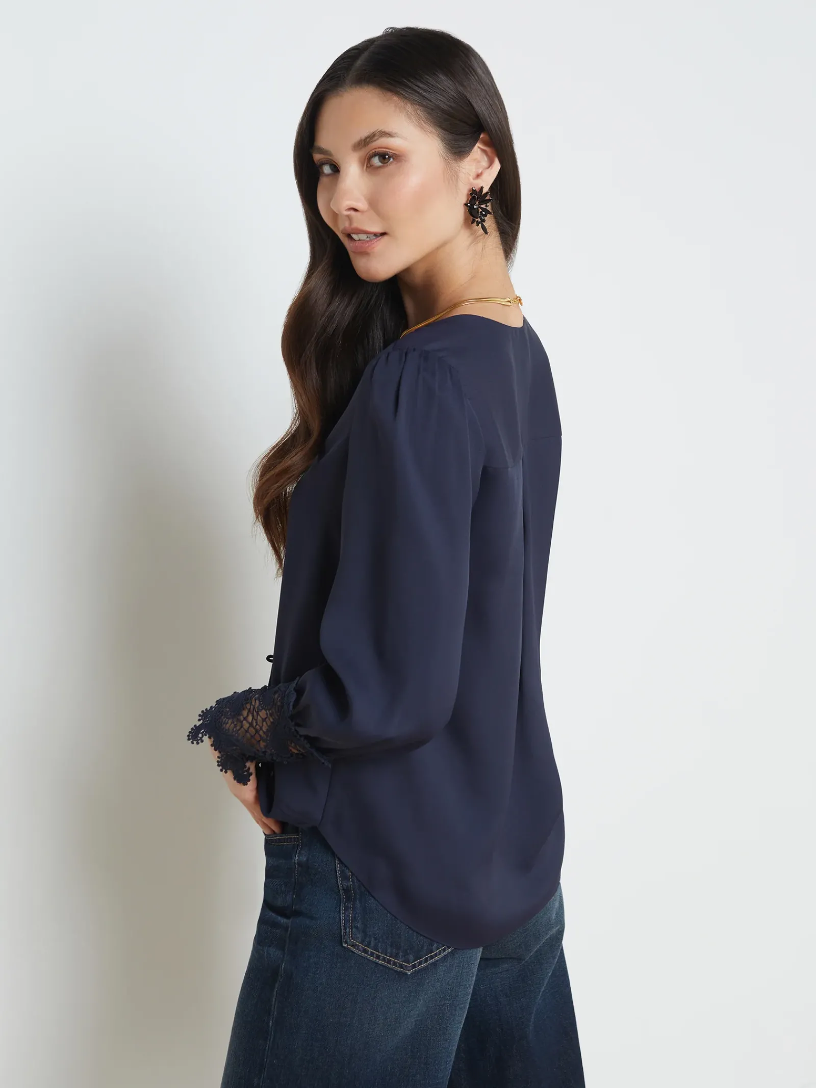 L'AGENCE Blouses & Tops|Arti Blouse Midnight