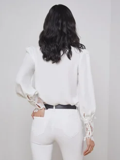 L'AGENCE Back in Stock|Essentials|Ava Blouse Ivory