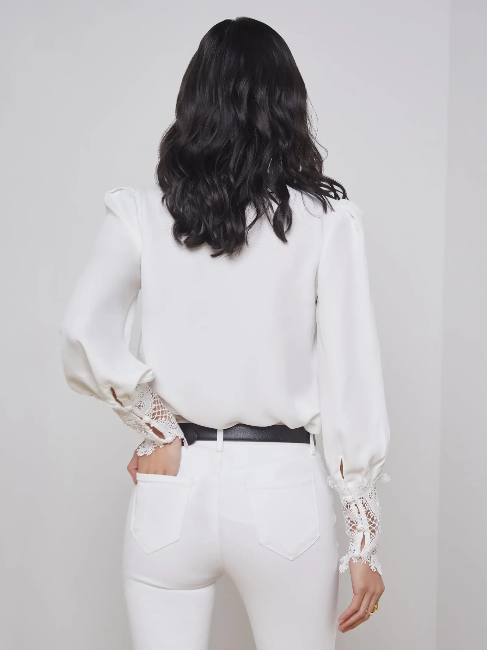 L'AGENCE Back in Stock|Essentials|Ava Blouse Ivory