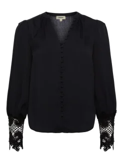 L'AGENCE Back in Stock|All Things Black|Ava Blouse Black
