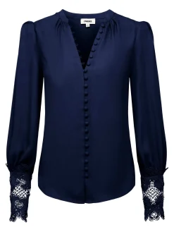 L'AGENCE Essentials|Blouses & Tops|Ava Blouse Midnight