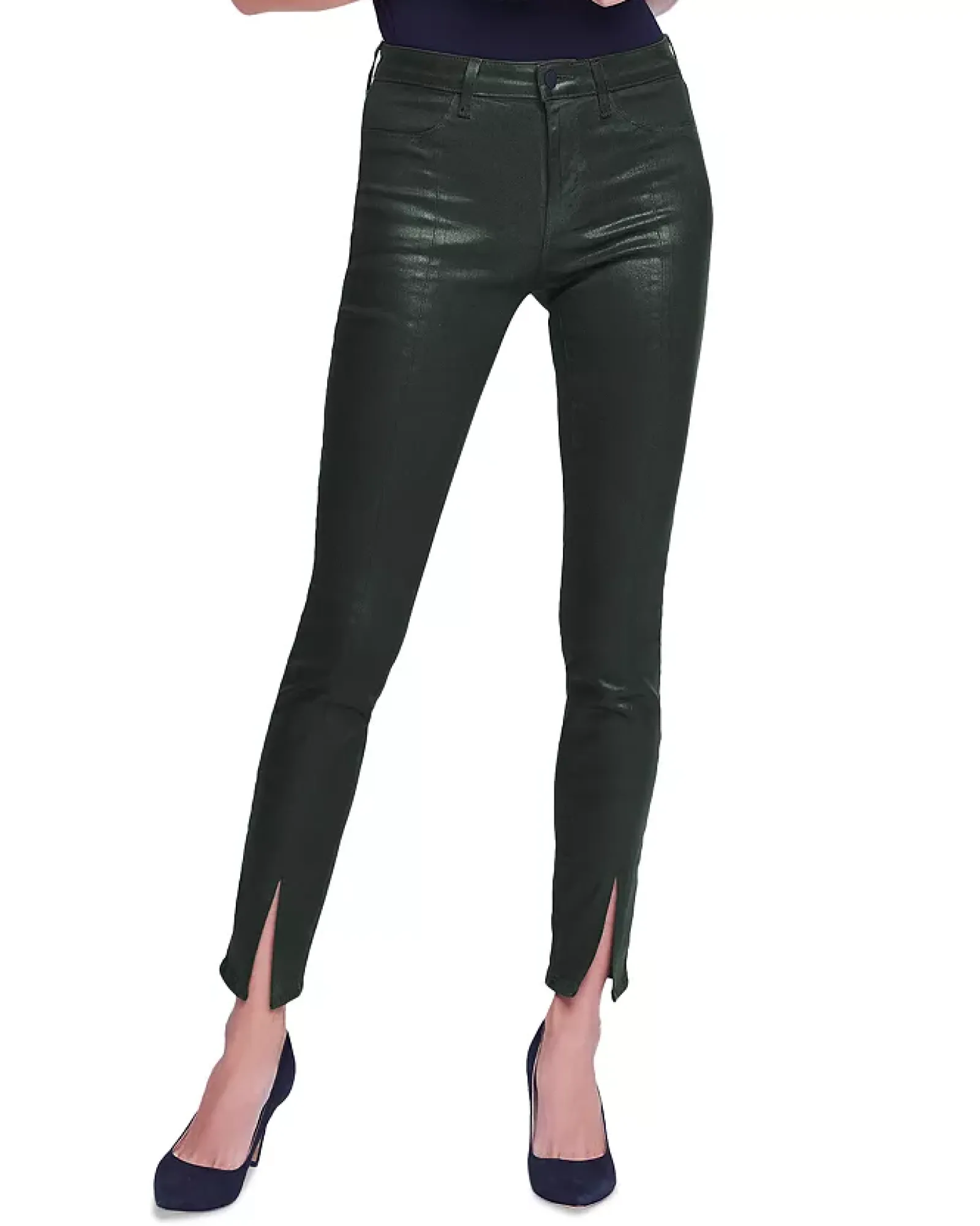 L'AGENCE All Things Black|Flare & Bootcut|Beatrix Coated Jean Noir Coated