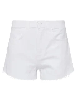 L'AGENCE Nouveau Whites|Spring '24 Catalog|Beck Raw Hem Denim Short Blanc