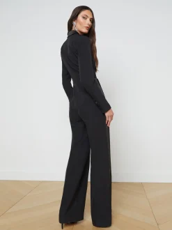 L'AGENCE All Things Black|Online Exclusives|Bora Tux Jumpsuit Black