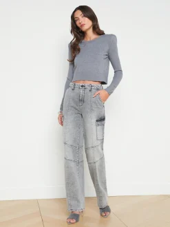 L'AGENCE Cargo Pants|Cargo Pants|Brooklyn Cargo Jean Clifton
