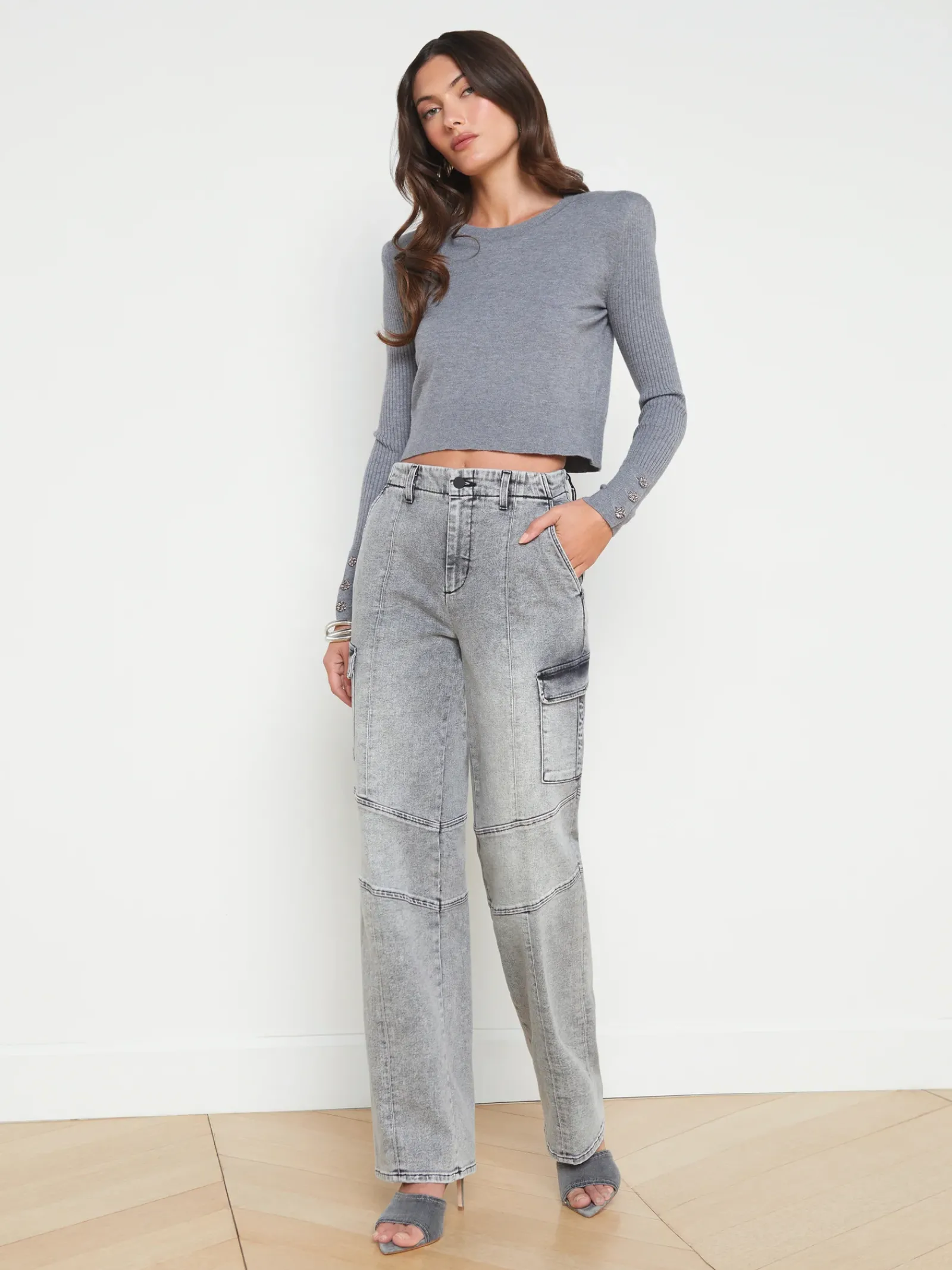 L'AGENCE Cargo Pants|Cargo Pants|Brooklyn Cargo Jean Clifton