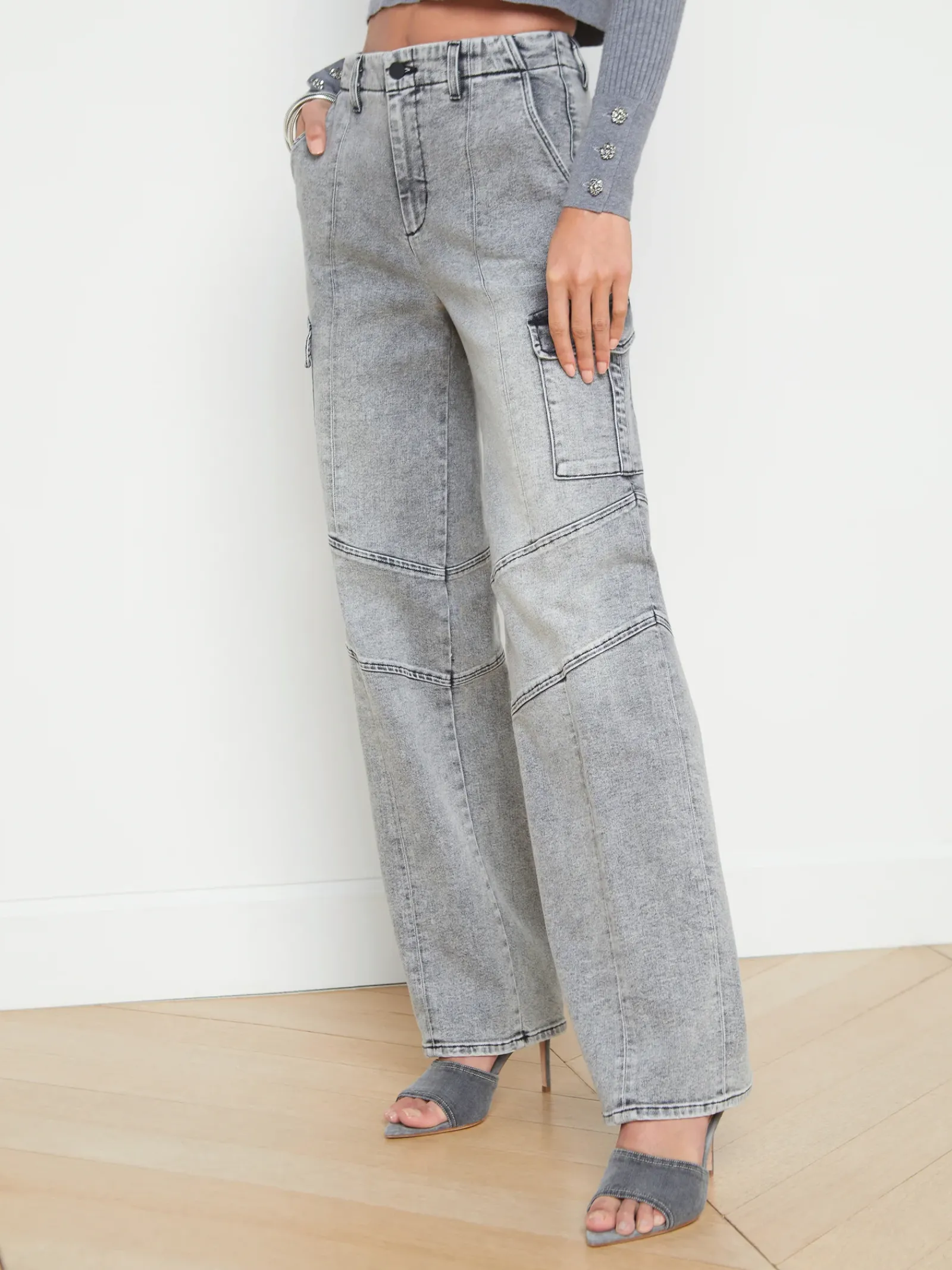 L'AGENCE Cargo Pants|Cargo Pants|Brooklyn Cargo Jean Clifton