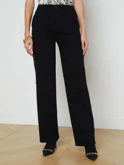 L'AGENCE All Things Black|Cargo Pants|Brooklyn Cargo Jean Noir