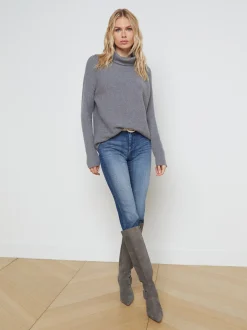 L'AGENCE Online Exclusives|Resort Collection|Brynn Sweater Heather Grey