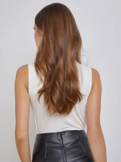 L'AGENCE Nouveau Whites|Best Sellers|Ceci Sleeveless Turtleneck Off White