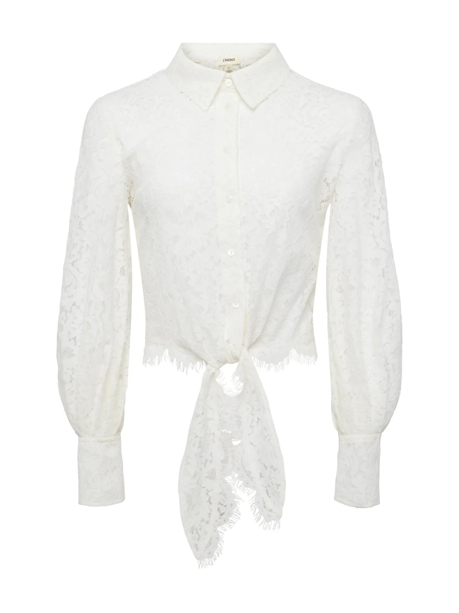 L'AGENCE Nouveau Whites|Online Exclusives|Cedar Lace Top Off White