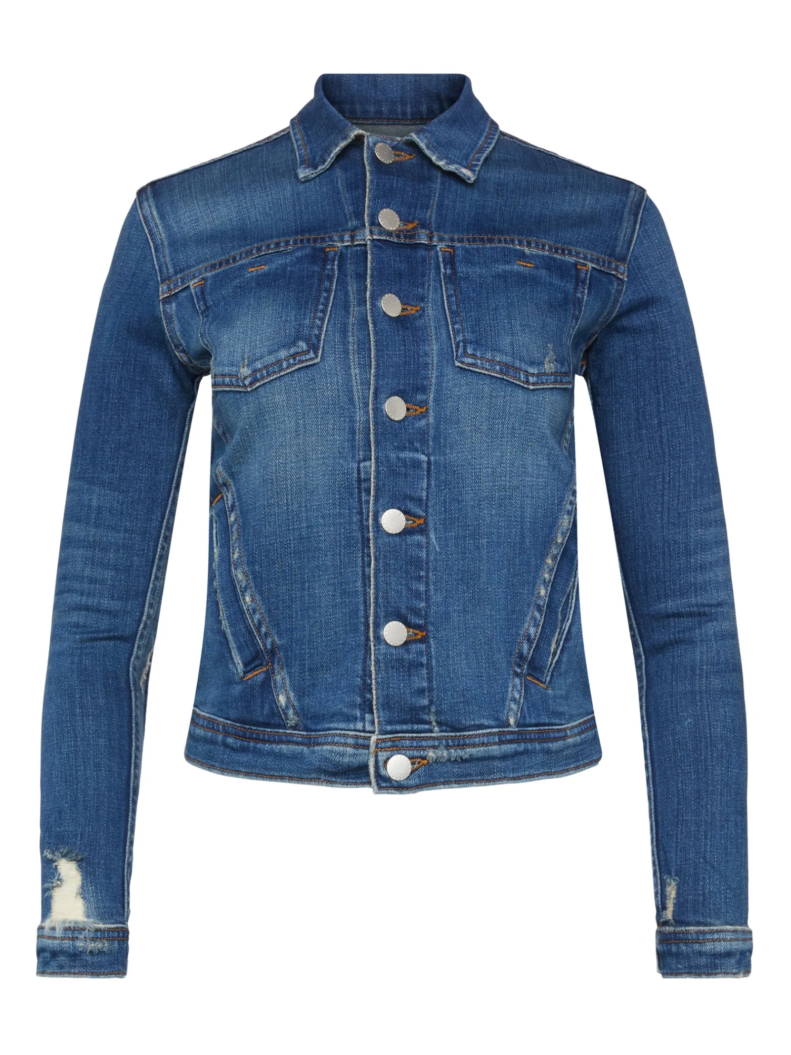 L'AGENCE Denim Jackets|Essentials|Celine Jacket Authentique Distressed