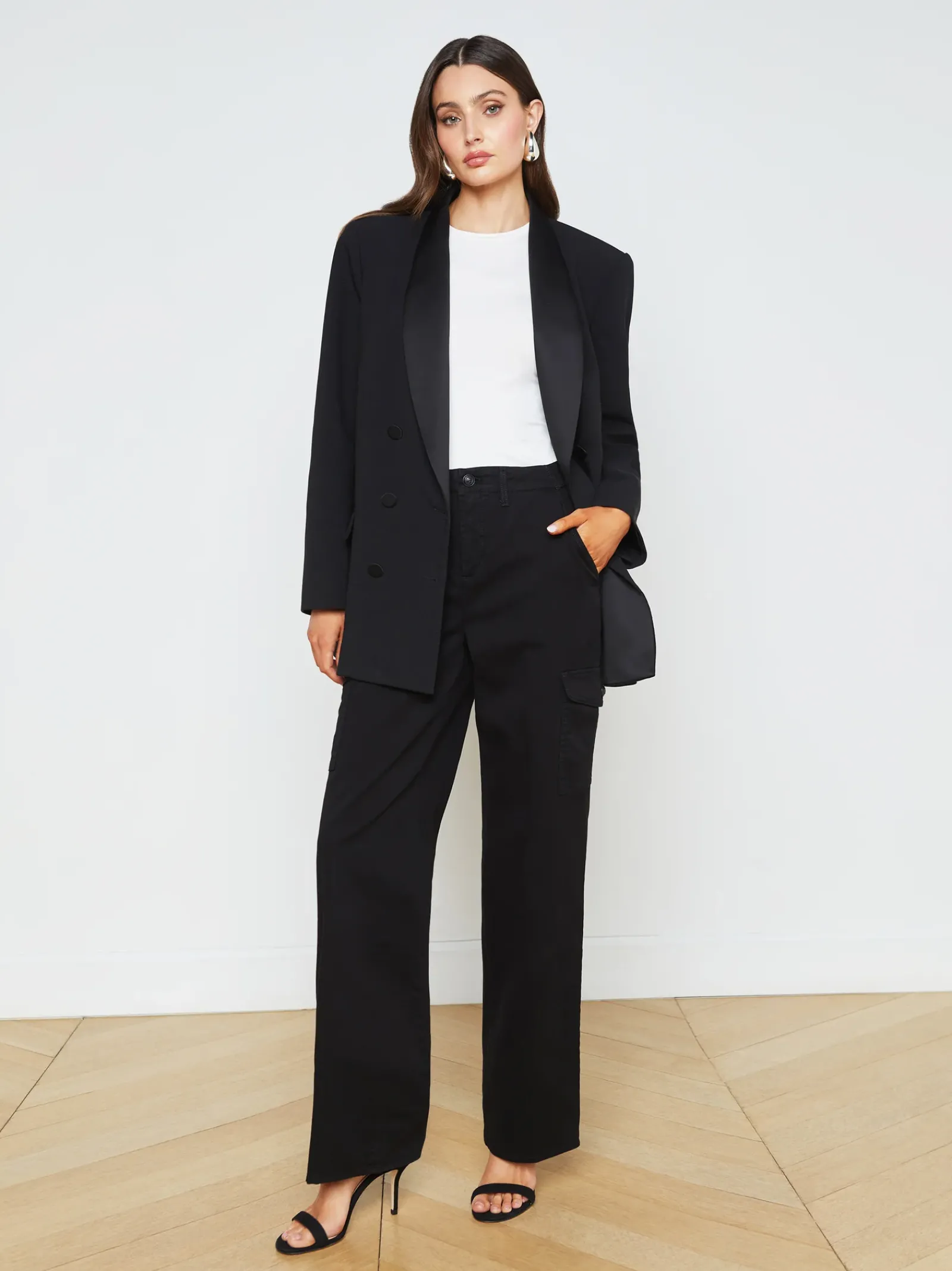 L'AGENCE All Things Black|Cargo Pants|Channing Trouser Black