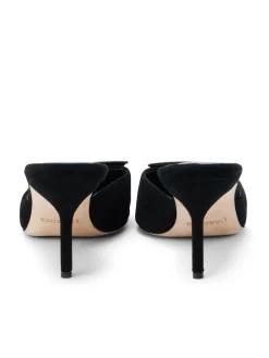 L'AGENCE Resort Collection|Mules|Charlene Mule Black Suede