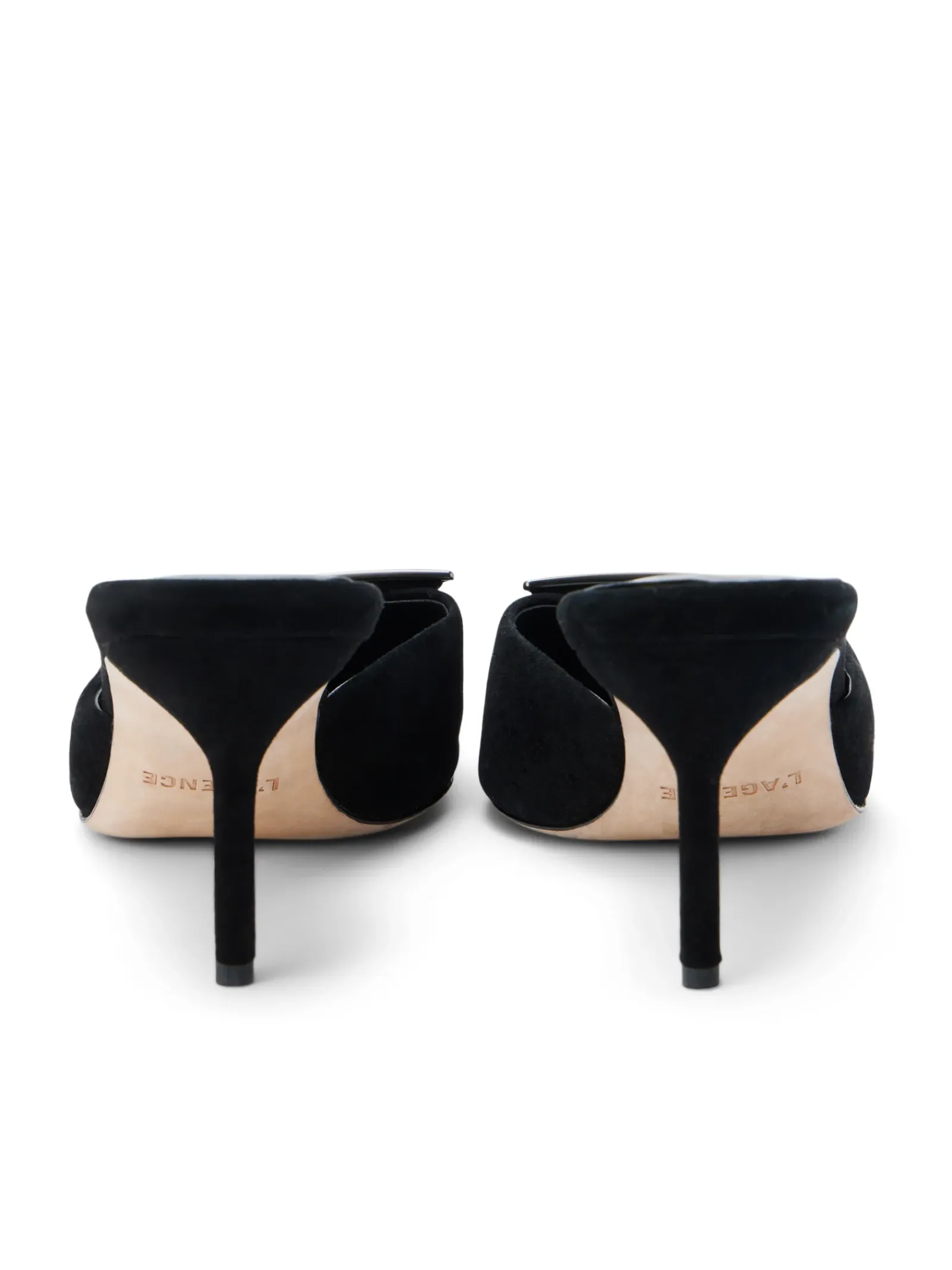 L'AGENCE Resort Collection|Mules|Charlene Mule Black Suede