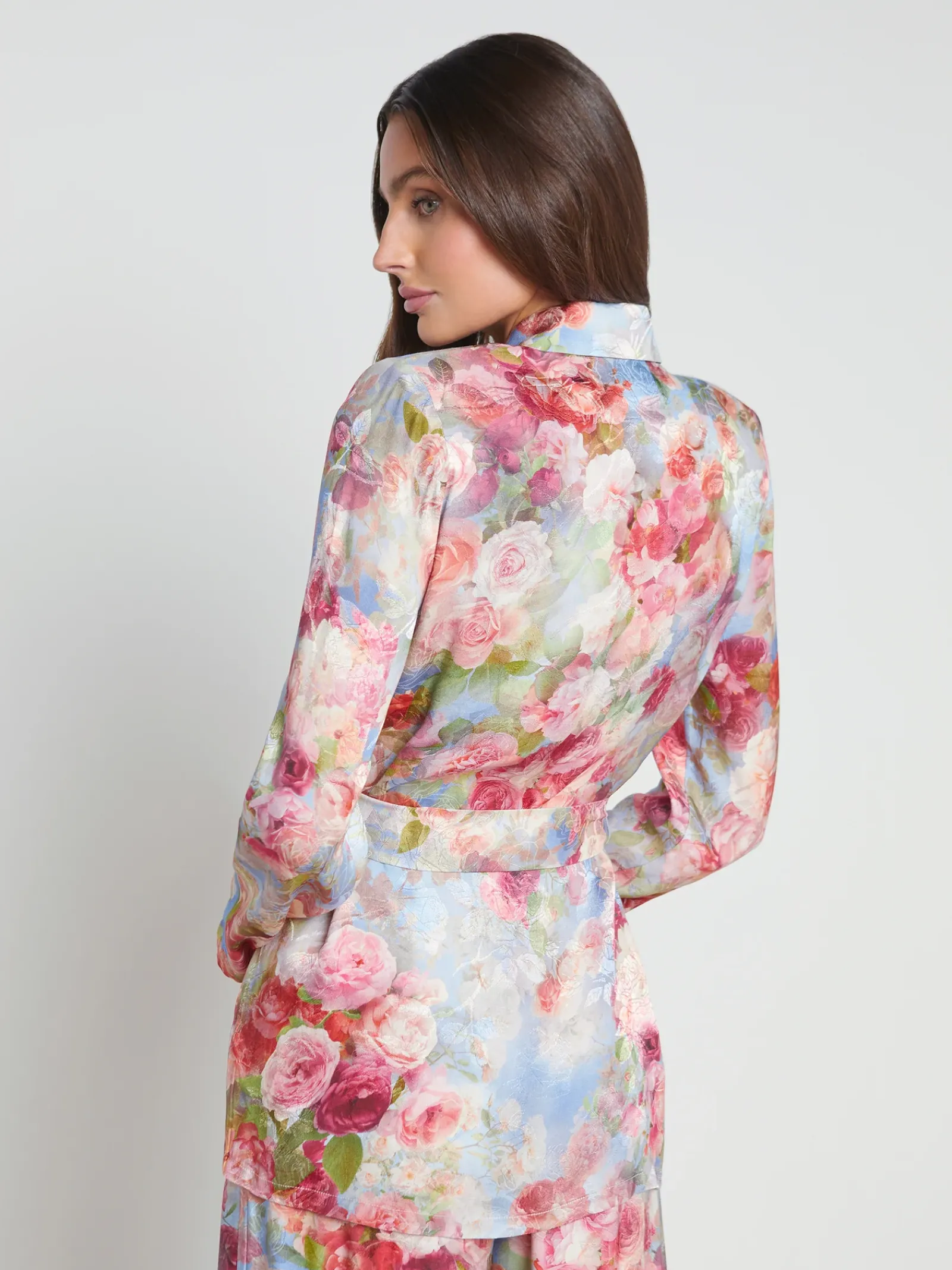 L'AGENCE Sets|Print Edition|Ciara Robe Blouse Multi Soft Cloud Floral