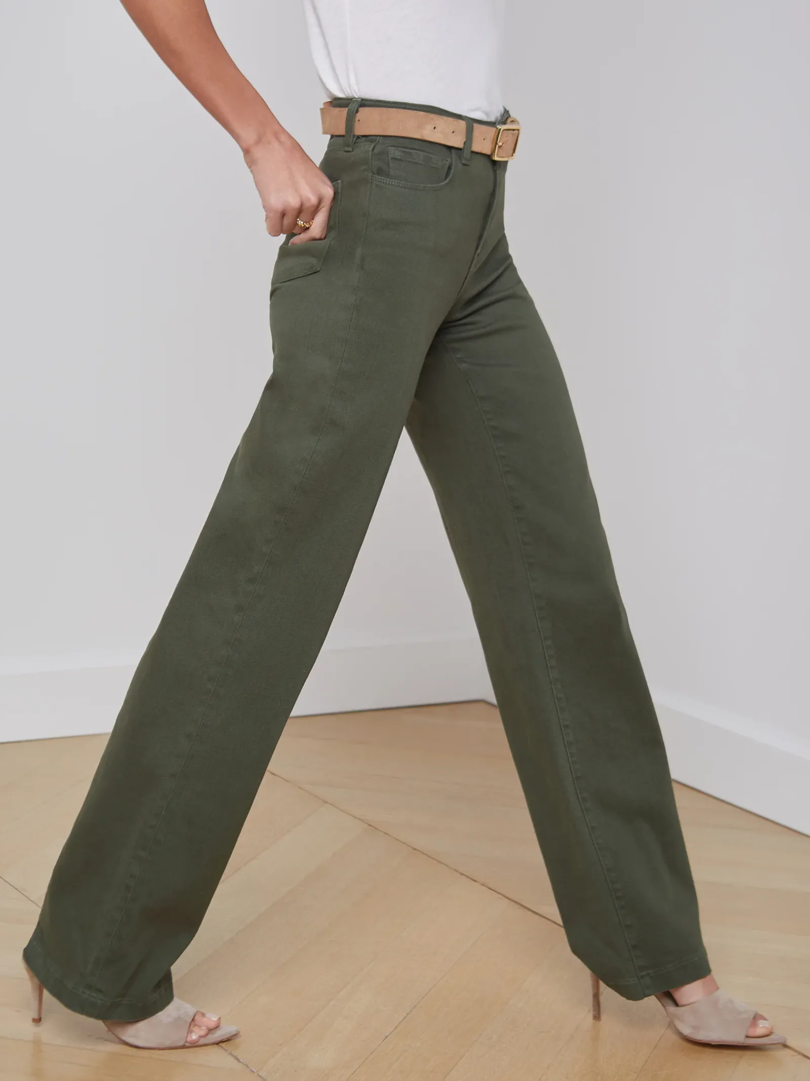 L'AGENCE Wide & Relaxed|Straight|Clayton Wide-Leg Jean Balsam