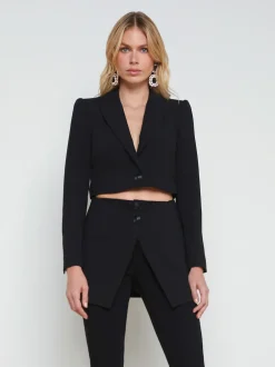 L'AGENCE All Things Black|Spring Collection|Cora Detachable Blazer Black
