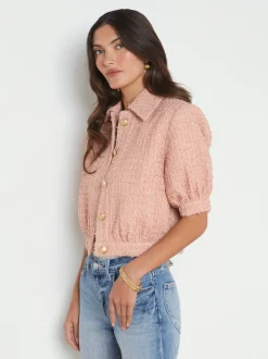 L'AGENCE Online Exclusives|Spring Collection|Cove Cropped Jacket Dusty Pink