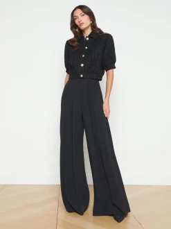 L'AGENCE All Things Black|Spring Collection|Cove Cropped Tweed Jacket Black