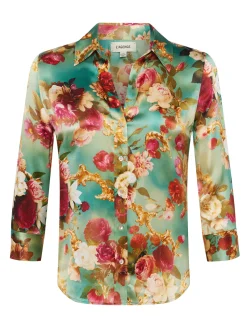 L'AGENCE Spring Collection|Print Edition|Dani Silk Blouse Small Multi Rococo
