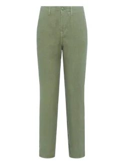 L'AGENCE Straight|Linen|Eboni Linen Pant Soft Army