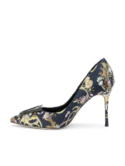 L'AGENCE Resort Collection|Heels & Pumps|Elea Pump Paisley Satin