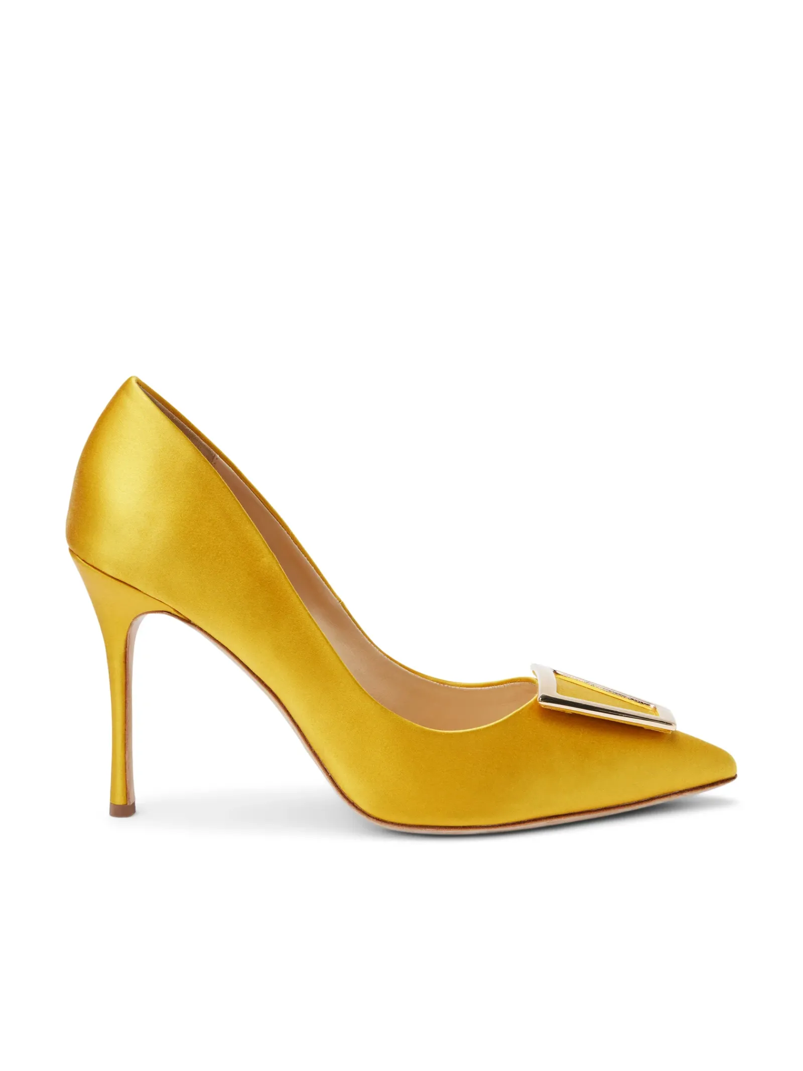 L'AGENCE Resort Collection|Heels & Pumps|Elea Pump Citrine Satin