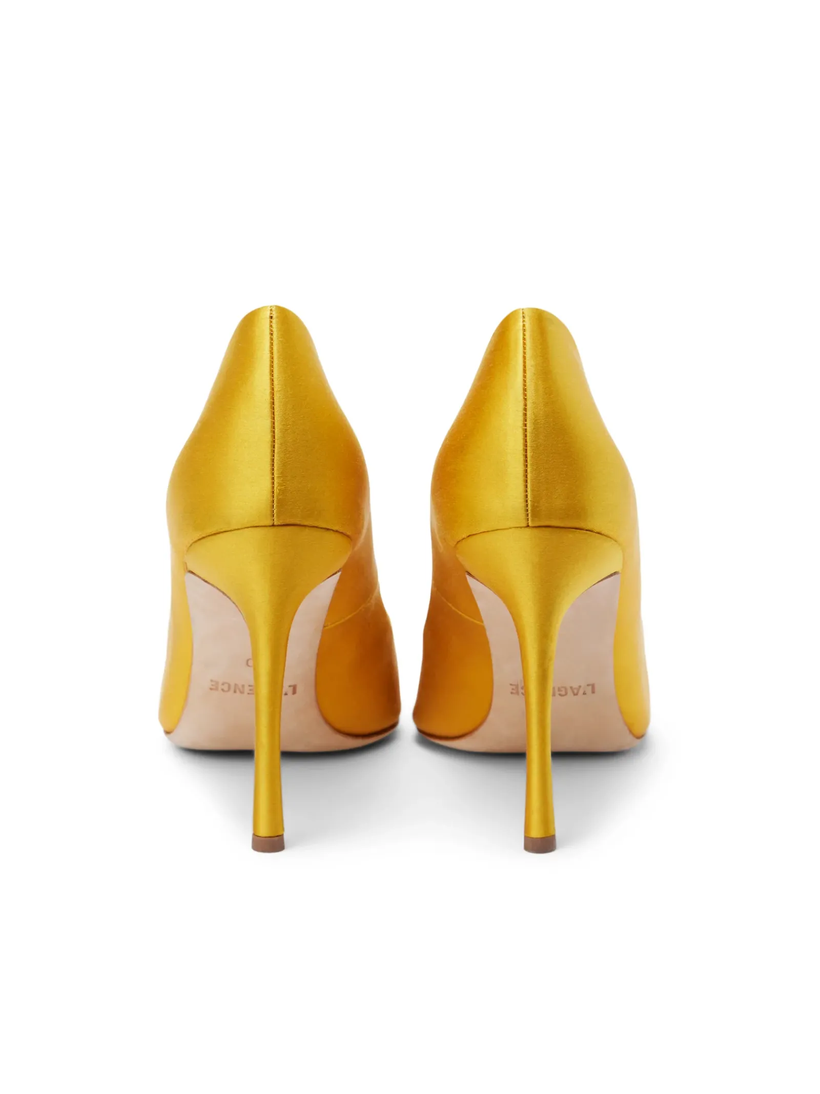 L'AGENCE Resort Collection|Heels & Pumps|Elea Pump Citrine Satin