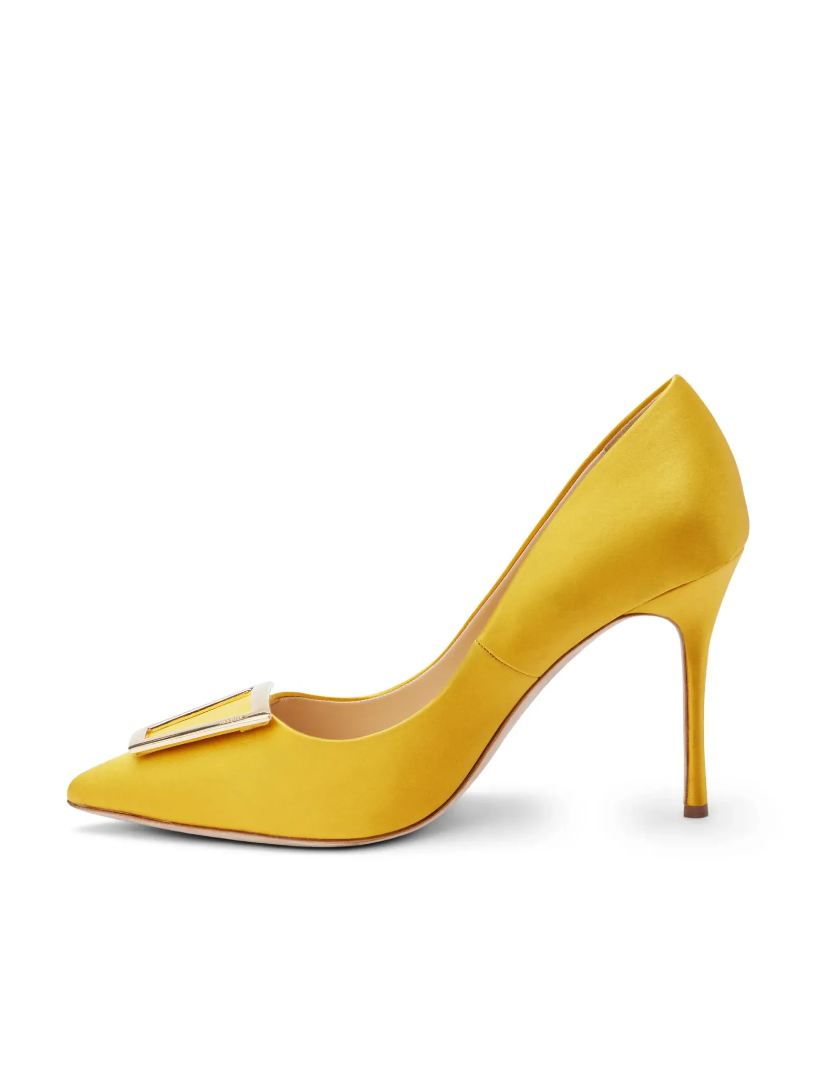 L'AGENCE Resort Collection|Heels & Pumps|Elea Pump Citrine Satin