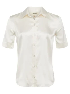 L'AGENCE Back in Stock|Spring Collection|Ellah Silk Blouse Ivory