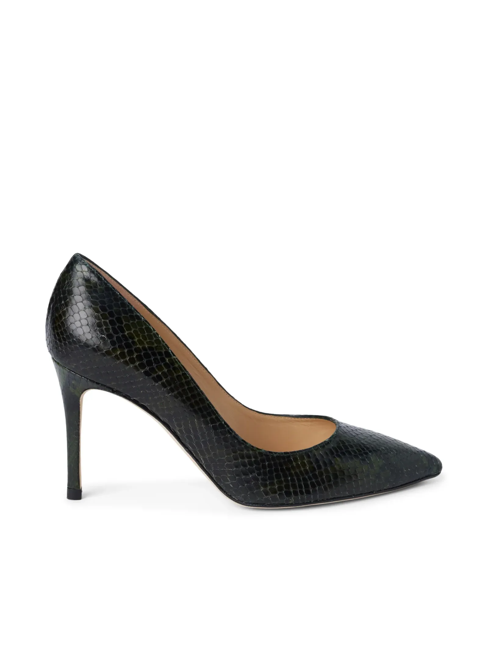 L'AGENCE Heels & Pumps|Maternity|Eloise Pump Winter Moss Snake