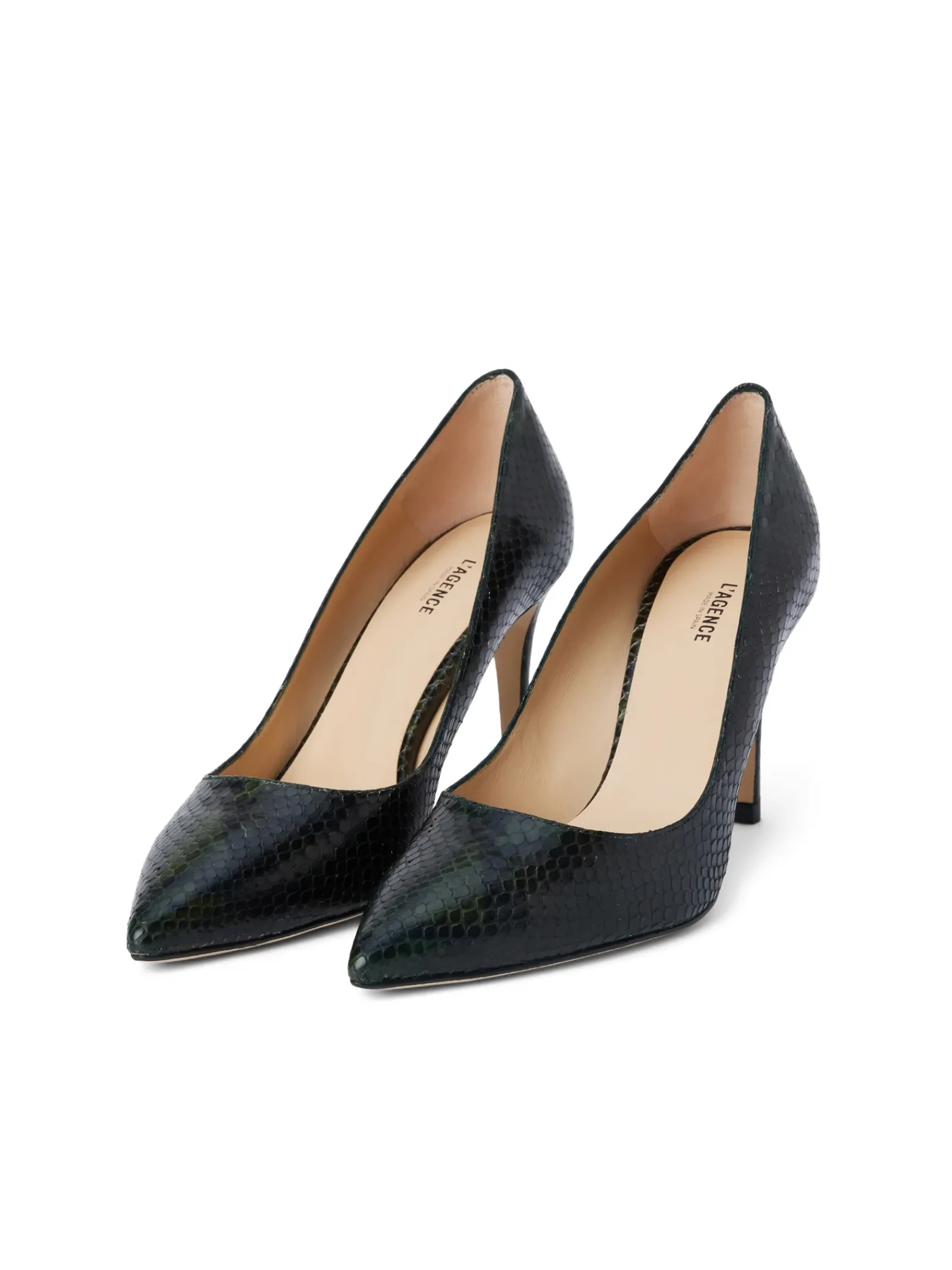 L'AGENCE Heels & Pumps|Maternity|Eloise Pump Winter Moss Snake
