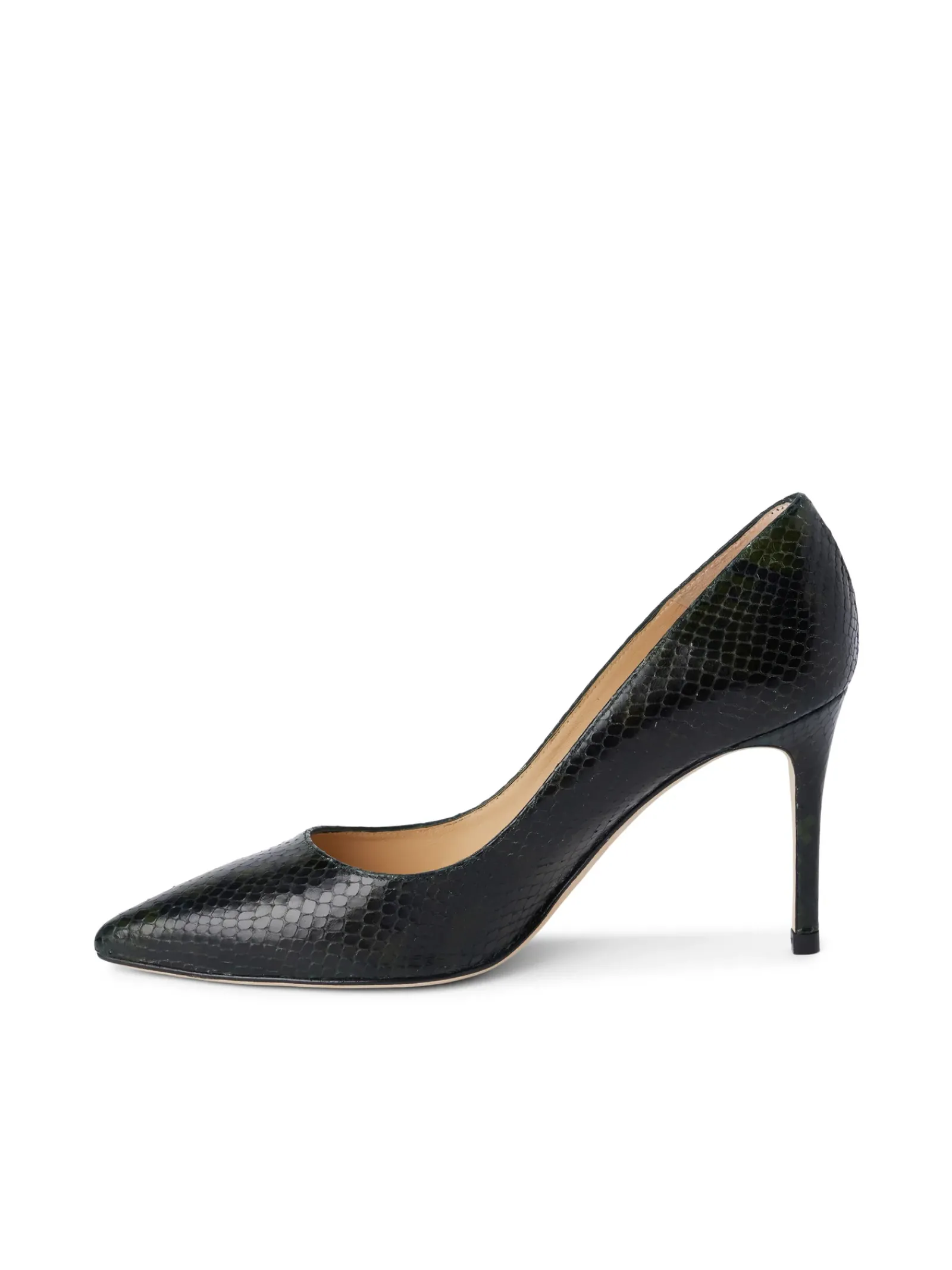 L'AGENCE Heels & Pumps|Maternity|Eloise Pump Winter Moss Snake
