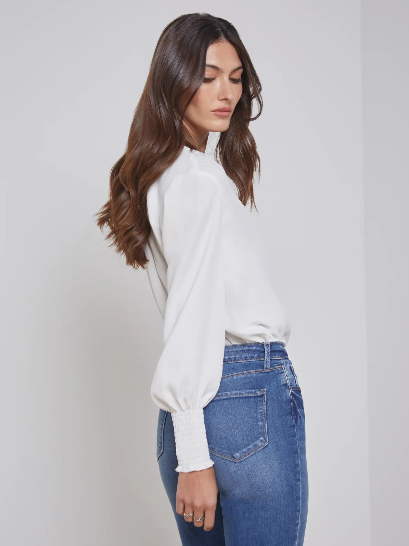 L'AGENCE Nouveau Whites|Essentials|Enzo Blouse Ivory