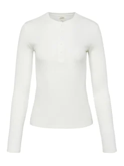 L'AGENCE Nouveau Whites|Tees|Faith Long Sleeve Tee White